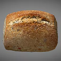 Freshly Baked Artisan Whole Grain Bread With Sesame Seeds And Crusty Texture