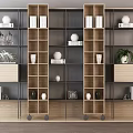 Modern Bookshelf Storage Rack 3d model