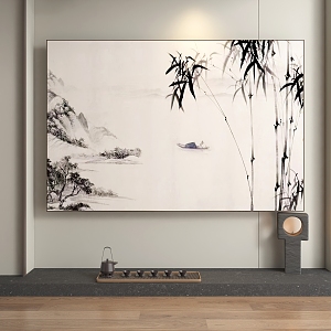 New Chinese Decorative Painting 3d model