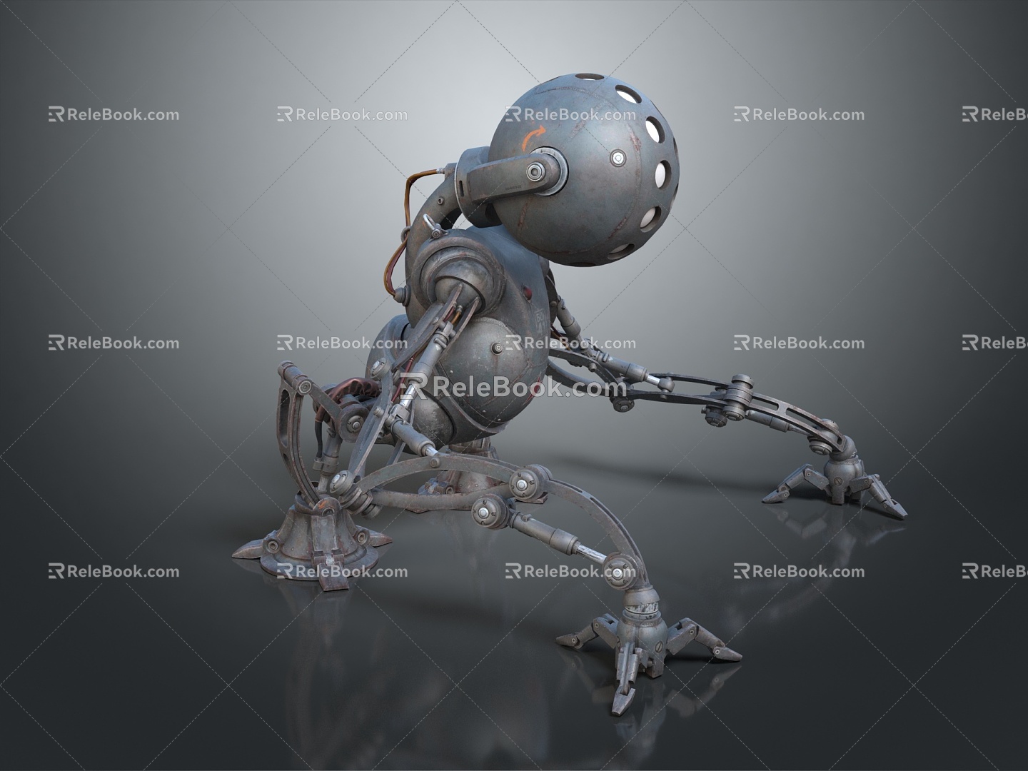 Industrial LOFT Robot Armored Beast Machine Dinosaur Mechanical Dinosaur Mechanical Monster Machine Monster Cartoon Monster 3d model