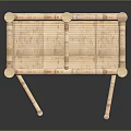 Natural Bamboo Decorative Cabinet With Open Shelves And Minimalist Design For Home Storage