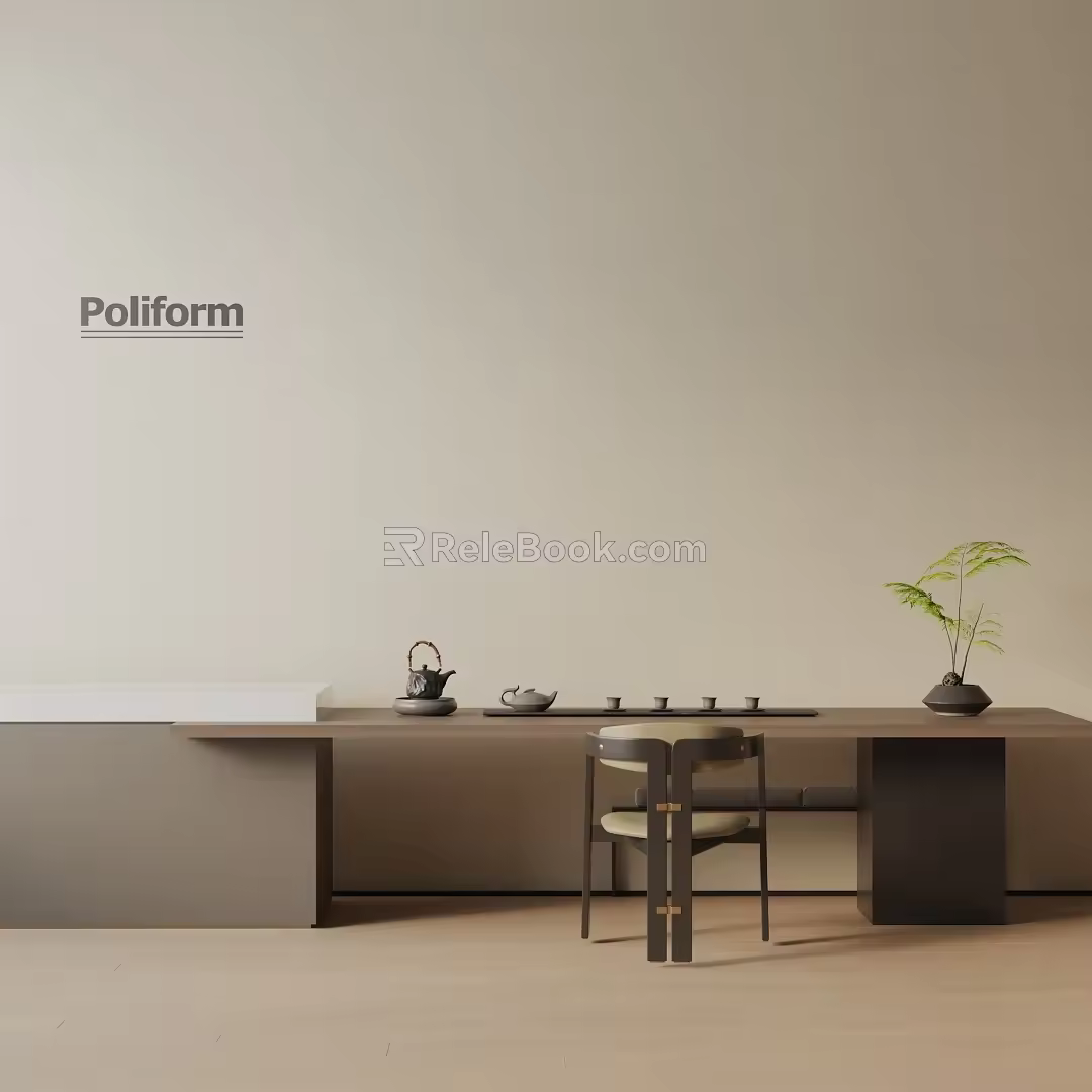 Modern table combination 3d model