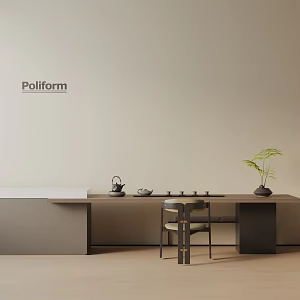 Modern table combination 3d model