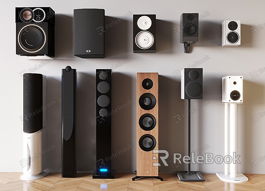 Modern Audio Subwoofer Floor-Standing Audio Wall-Mounted Audio Home Theater model