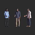 Men Posing in Different Stylish Outfits with Casual Shirts and Pants