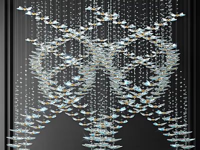 Modern Crystal Chandelier Decorative Crystal Chandelier 3d model
