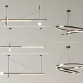 Modern Contemporary Pendant Lights With Geometric Circular And Linear LED Designs