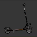 Stylish Orange And Black Grizzly Electric Scooter With Handlebar And Wheels