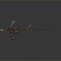 Detailed Animal Skeleton Featuring Long Tail And Limb Bones On Dark Background