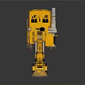 Functional Vehicle Large Yellow Crawler Excavator With Tracks Bucket And Cab