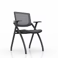 Ergonomic Leisure Chair With Mesh Back Padded Seat Armrests And Metal Frame