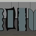 modern full-length mirror full-length mirror full-length mirror 3d model