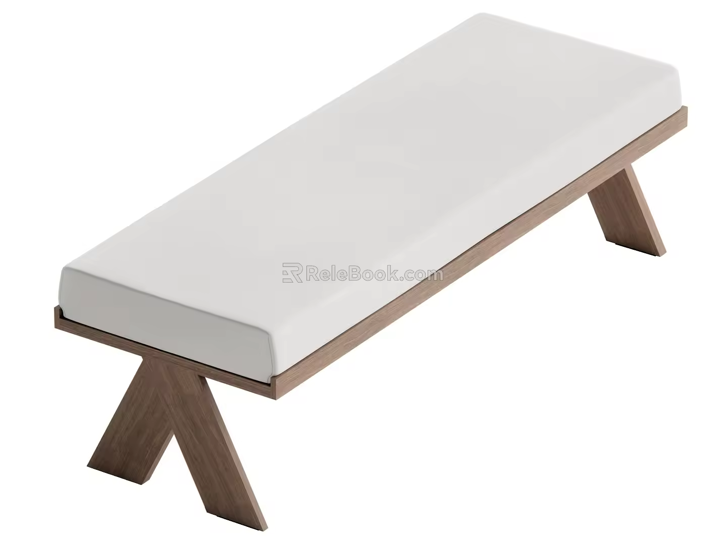 Middle Style Bench 3d model