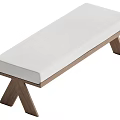 Middle Style Bench 3d model