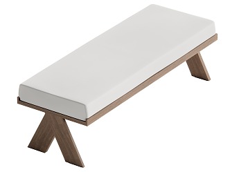 Middle Style Bench 3d model