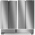 Stainless Steel Refrigerator Freezer With Double Door Sleek Design And Digital