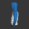 Blue and White Hoodie With 4Gcas Logo And Circular Front Design