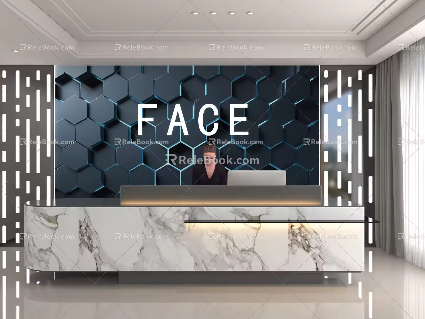Front Desk 3d model