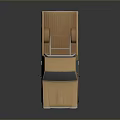 Brown Pickup Truck With Roof Rack Single Cab Front Grille And Black Wheels