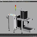 Plate receiving machine SMT workshop equipment virtual simulation plate receiving machine 3d model
