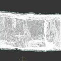 Microtopography of Coastal Cliff With Green Grass Black Rock and Ocean Waves