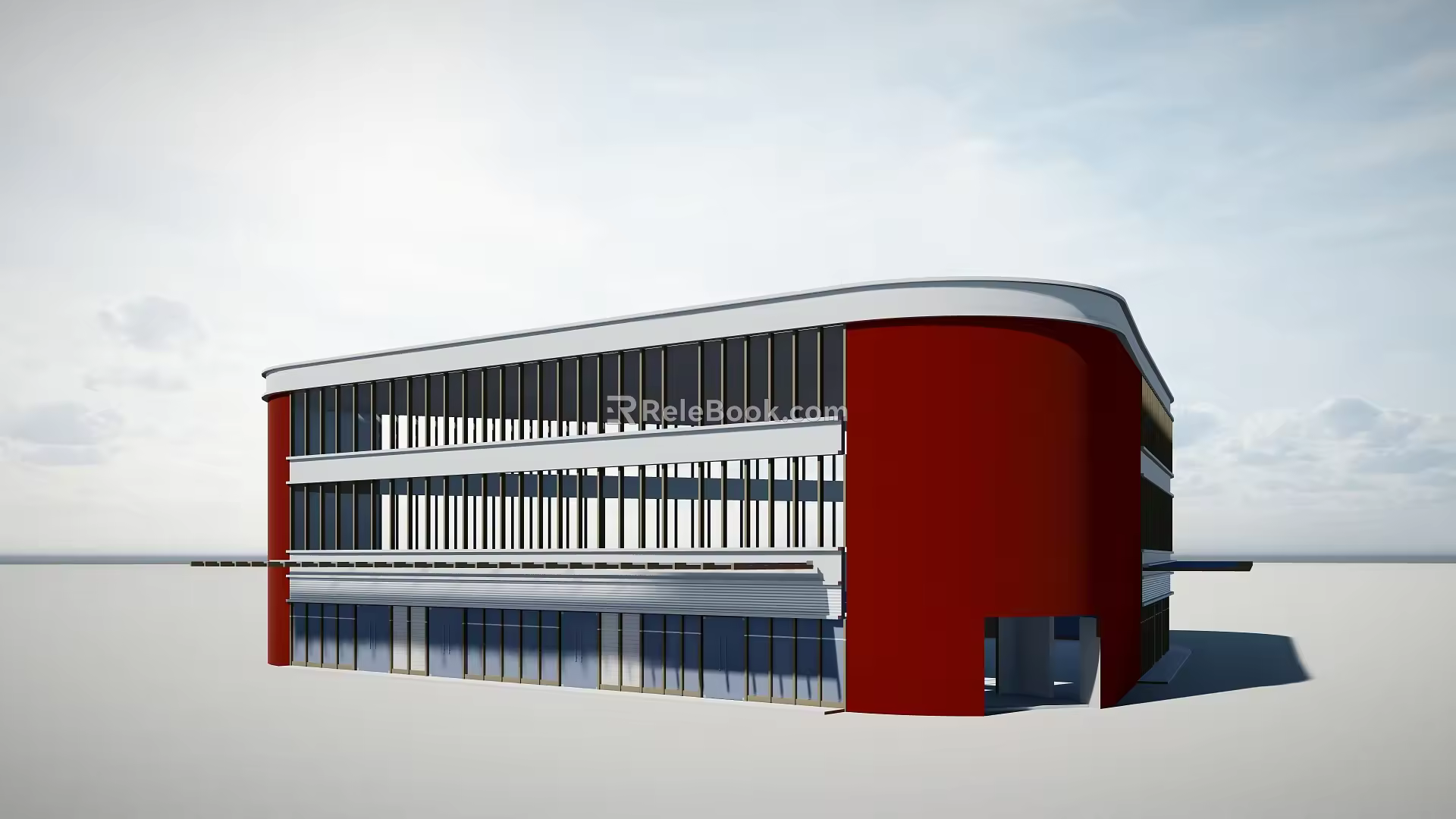 Modern Factory 3d model