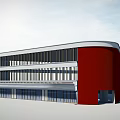 Modern Factory 3d model