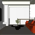 Modern Living Room Interior Design With Beige Sofa Large Screen TV And Round Coffee Table