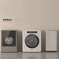 Poliform Midea Front Loading Washing Machine With Transparent Door And Dryer Appliances