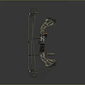 Crossbow Mechanical Crossbow Shift Bow and Arrow Shoot Far Equipment Weapons High-tech Crossbow 3d model