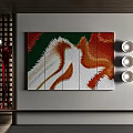 Abstract Painting Texture Painting Color Hanging Painting 3d model