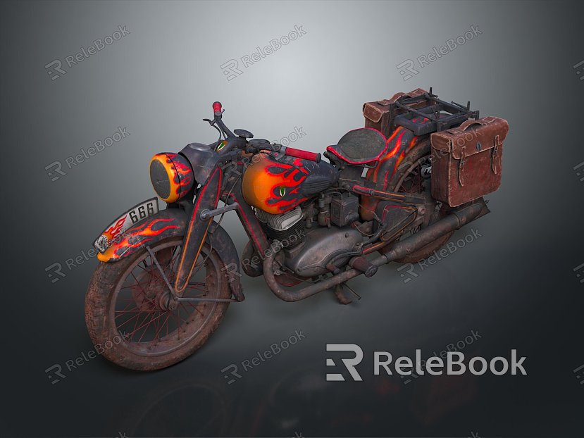 Motorcycle Two-wheeled Motorcycle Cross-country Motorcycle Road Race Motorcycle Motor Vehicle Transport model