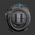 Modern camera monitor head security monitoring 3d model