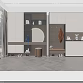 Modern Entryway Shoe Cabinet With Mirror Clothing Rack Storage Compartments And Shoes