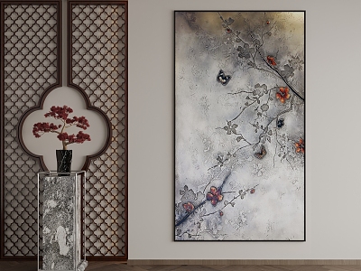 New Chinese Decorative Painting 3d model