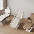 Modern Treatment Beds In Interior With Wooden Floor And Window