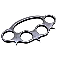 Brass Knuckles Metal Self Defense Weapon With Four Finger Holes And Spiked Edges