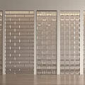 Modern Glass Room Dividers With Various Patterns For Interior Decoration