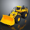 Large Yellow DOOSAN Functional Loader With Heavy Duty Bucket And Construction Tires