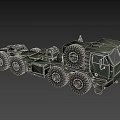 Military Green Heavy Duty Utility Truck Featuring Multiple Wheels And Robust Build