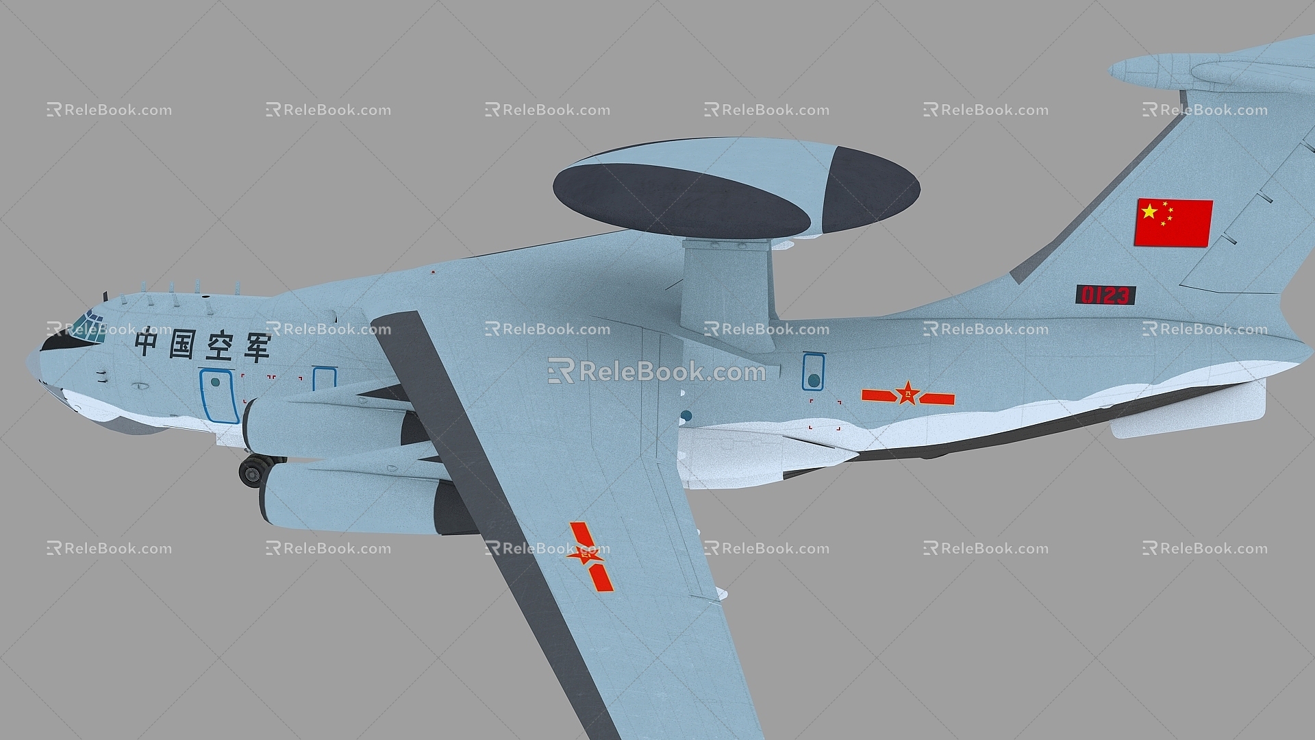 Air Police 2000 AWACS Air Police 2000 KJ2000 kj2000 Il 76 3d model