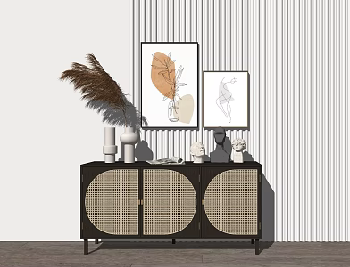 Modern Side Cabinet Popular Side Cabinet 3d model