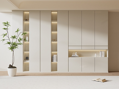 Modern Bookcase Cream Bookcase Wardrobe model