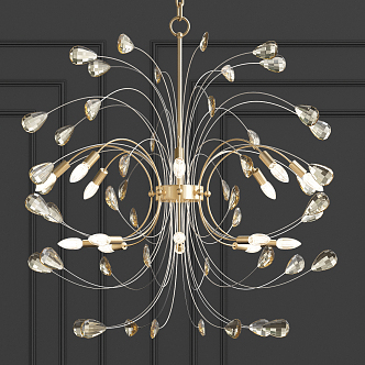 Modern chandelier 3d model