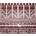New Chinese Style Flower Lattice Window Carved Hollow Carved Window Corner Carved Gypsum Line Carved Window Pattern Carved 3d model