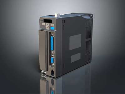 Industrial Computer Module With Multiple Interfaces And Heat Sink Design 3d model