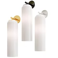 Modern Minimalist Wall Lamps With White Shade And Gold Black White Base Design