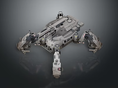 Space Exploration Astronautical Robot With Multiple Mechanical Arms And Advanced Structural Design 3d model