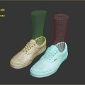 Casual Shoes Jogging Shoes Doo Shoes Loafers Flat Shoes Low Top Shoes Low Top Shoes Loafers 3d model