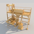 Factory Industrial Equipment Mechanized Production Electromechanical 3d model